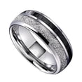 thumbnail image 4 of Bague Bicolore Unisexe Bijoux Décoratifs en Acier Inoxydable, 4 of 9