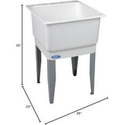 Mustee Utilatub Freestanding 23 in. Thermoplastic Laundry Sink/Utility Tub