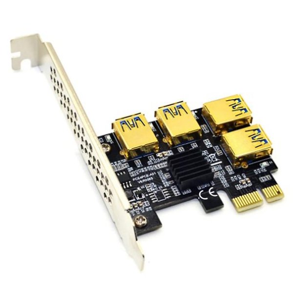 Tarjeta adaptadora USB 3.0 YONGSHENG PCI-E 1x a tarjeta vertical 16x externa para minería de Bitcoin
