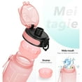 thumbnail image 6 of GEDUX 32oz Motivational Water Bottle with Time Marker BPA Free Tritan Reusable Sports Bottle, Leak Proof & One-Click Open Lid, Wide Mouth with Carry Strap for Gym Travel Running, 6 of 9