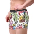 thumbnail image 2 of Balery America Landmarks1 Calzoncillos bóxer para hombre, ropa interior de algodón suave y transpirable con cinturilla de nailon-Small, 2 of 5