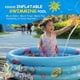 thumbnail image 2 of Kids Paddling Pool Inflatable Kiddie Pool 3 Ring Cycles 110cm x 30cm Swimming Pool Indoor&Outdoor Baby Toddler Water Game-Blue, 2 of 5