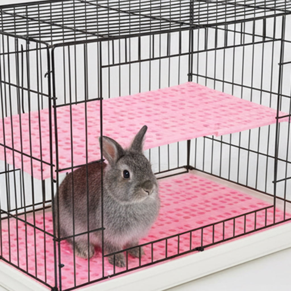 Ventilated Mesh Pet Cage Mat For Small Animals Rabbits Guinea Pigs Easy to Clean AntiSlip Floor Pad Habitats Decors 6PCS