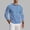 Blue, variant on Men's Casual Cotton Striped Shirts Crewneck Long Sleeve Basic T-Shirt Basic Daily Work Stripe Tee Tops Size 3XL Yellow