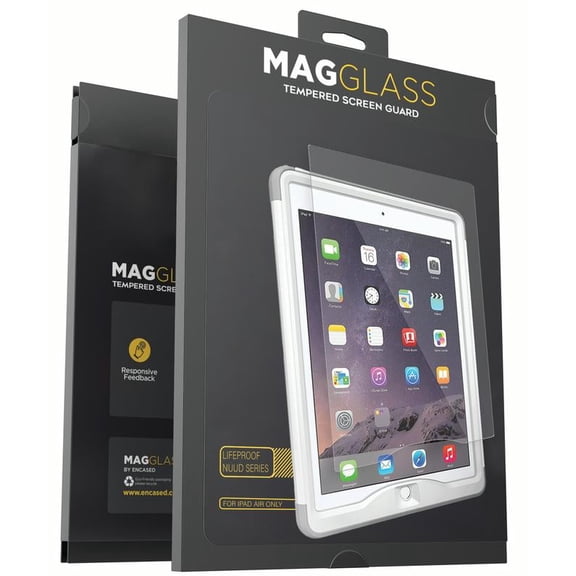 Magglass Tempered Glass Screen Protector for Lifeproof Nuud Case - iPad Air 2" (Case is not Included)