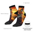 thumbnail image 6 of Rocae Sunset Maple Tree Fox for Premium Adult Socks,Comfortable, Breathable, and Durable Socks, Perfect for Everyday Wear, 6 of 7