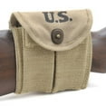 thumbnail image 4 of m1 carbine sling oiler and buttstock type pouch 1942 dated khaki, 4 of 4