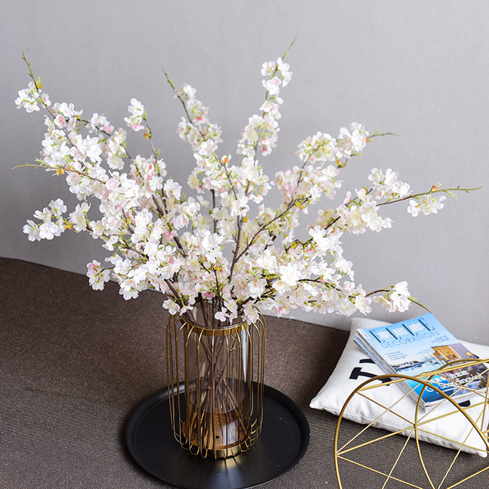Clinmday Faux Silk Lilac Simulation Flower Bouquet - 38" Realistic Artificial Flowers For Home, Wedding, Party Decor - View #8