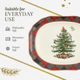 thumbnail image 7 of Spode Christmas Tree Tartan Rectangular Platter - 14-Inch Holiday Serving Platter for Christmas Entertaining - Traditional Tartan Plaid Design with Iconic Tree Motif - Microwave and Dishwasher Safe, 7 of 7