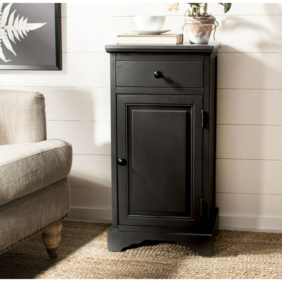 SAFAVIEH Jett Traditional Solid Storage Cabinet, Grey