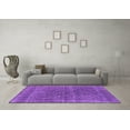 thumbnail image 3 of Ahgly Company Indoor Square Oriental Purple Industrial Area Rugs, 8' Square, 3 of 4