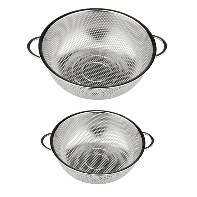 2x de Acero Cesta pa Escurrir Espaguetis Sunnimix Colador de malla de acero inoxidable