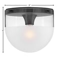 thumbnail image 2 of 32081BK-Hinkley Lighting-Beck - 8W 1 LED Small Flush Mount-8 Inches Tall and 9 Inches Wide-Black Finish, 2 of 11
