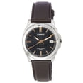thumbnail image 1 of Casio Standard Analog Brown Leather Strap Black Dial Quartz MTP-E720L-5A Men's Watch, 1 of 4
