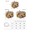thumbnail image 2 of Red Yellow Sunflowers Small Toaster Cover 2 Slice, Kitchen Appliance Covers, Retro Rustic Barn Doors Butterfly Brown Toaster Oven Cover with Loop, Bread Machine Cover Polyester Dust Cover Protection, 2 of 4