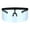 Black Blue, variant on Mask Visor Welder Style Oversize Shield Flat Top Sunglasses Black Blue