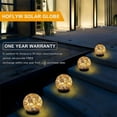 thumbnail image 3 of Solar Pathway Lights Solar Crackle Mirror Ball Decorative Lights 2Pc Garden Patio Lighting Outdoor Decor, 3 of 3