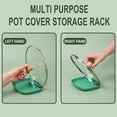 thumbnail image 3 of Iumwxz Multifunctional Pot Cover Rack Rack Household Stove Spoon Rice Spoon Pot Cover brush Green Plastic Clearance, 3 of 9