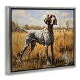 thumbnail image 2 of Stupell Industries Rustic Lodge White Spotted Bird Dog Gray Floating Frame Canvas Art, 21 x 17, by Creative Studio, 2 of 7