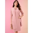thumbnail image 5 of Roaman's Women's Plus Size Stretch Paisley Lace Jacket Dress, 5 of 5
