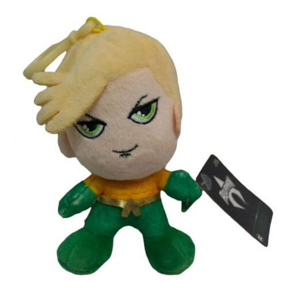 Aquaman Justice League Dc Comics Heroez Clipz 5" Plush Keychain Clip New