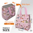thumbnail image 3 of Colorful Funny Dachshund Insulated Lunch Bag for Women & Adults,Large Portable Soft Cooler Lunch Bag,Thermal Food Storage Tote with Pearl Cotton,8.66L,8.75x5.75x9.5 Inch, 3 of 6