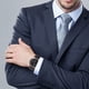 thumbnail image 5 of Reloj de cuarzo para hombre, con calendario, correa de lona, resistente, color negro, 5 of 5