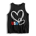 thumbnail image 4 of Inverlee 4th of July Tank Tops for Women Summer Patriotic Stars and Stripes Graphic Tshirts Elegant Sleeveless Tees Stylish Round Neck Blouses Tops Plus size Blouses for Women, 4 of 4