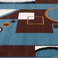 thumbnail image 5 of Allstar blue Area Rug. Contemporary. Abstract. Traditional. Formal. Shapes. Spirals. Circles (7' 7" x 10' 6"), 5 of 7