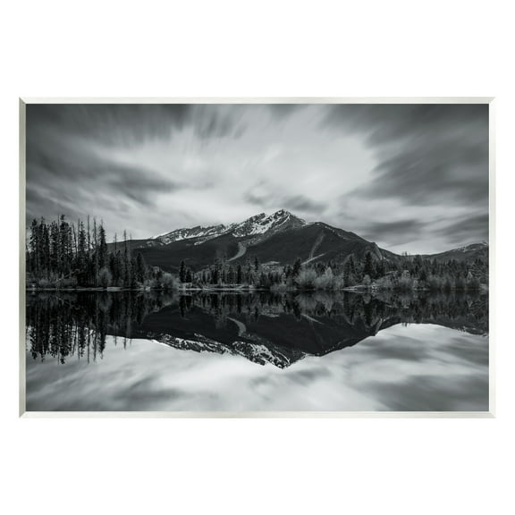 Stupell Industries Mountain Peak Reflection Landscape Photography Unframed Art Print Wall Art, 15 x 10