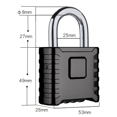 thumbnail image 4 of 4-Digit Code Padlock, 53mm Outdoor Waterproof, Robust and Anti-Theft, 8mm Combination Latch, Outdoor Garage Door Lock, for Gardens, Yards, Fence, Locker-Black, 4 of 4
