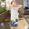thumbnail image 5 of Cartoon Sky Pattern Athletic Shorts Breathable with Comfort Fit Drawstring Casual Sweatshorts X-Large, 5 of 9