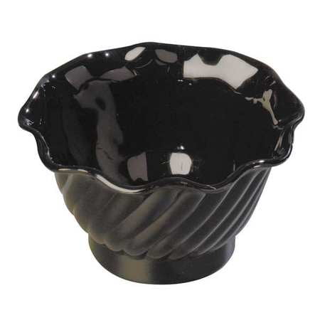 Carlisle Dessert Dish, 5 oz., SAN Black PK24, 453003 by Carlisle