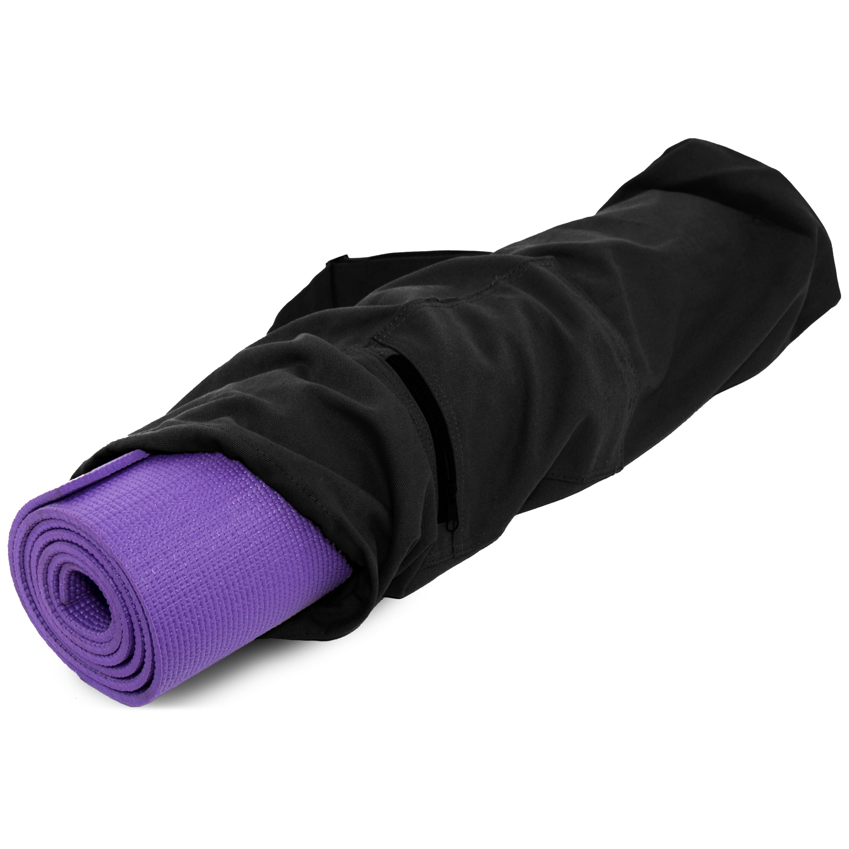 ProsourceFit Yoga Mat Bag with Side Pocket & Cinch Top for Easy