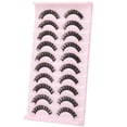 thumbnail image 4 of Pestañas postizas Pestañas de tira rusas D Pestañas rizadas de visón sintético Pestañas rusas Efecto 3D Pestañas postizas Paquete de 10 pares, 4 of 5
