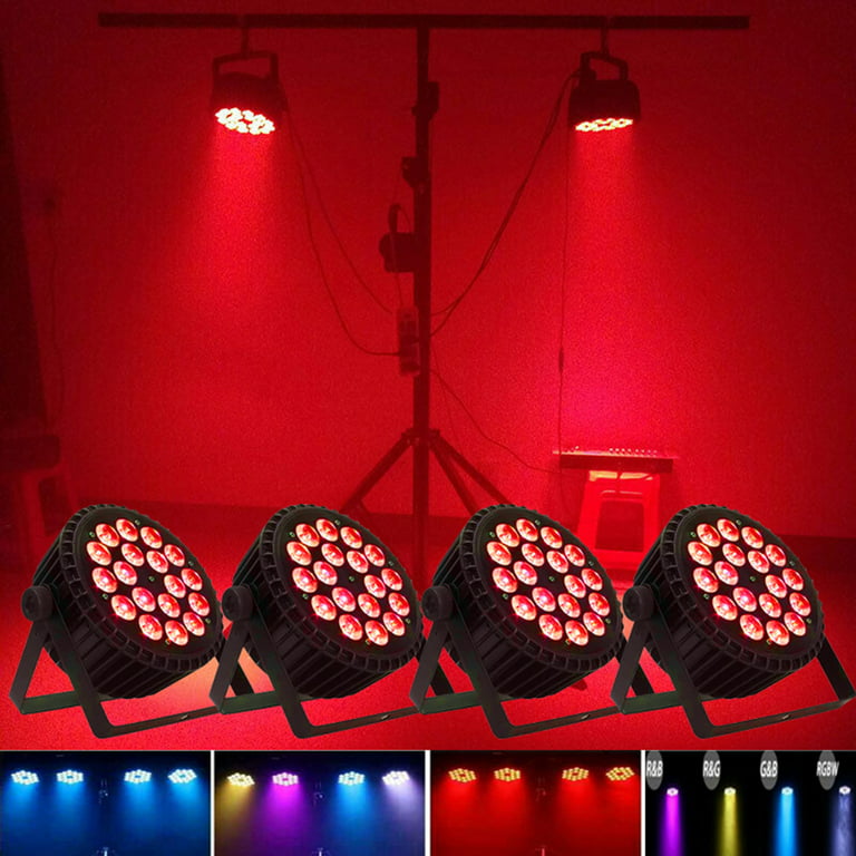Lyre LED 18X3W RGB Mini Moving Head DMX Light Colors Wash Party Lights For  Disco Stage Bar Wedding Nightclub