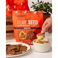 thumbnail image 3 of Organic Sea Salt Flaxseed Crackers, 5 Ounce 1-Pack, Gluten Free, Non GMO, Vegan, Keto Snack, 9g Fiber, 1g Net Carb, 3 of 5