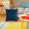 thumbnail image 4 of Moocorvic Outdoor Waterproof Pillow Covers 18x18''，Decorative & Throw Pillow Covers for Living Room Sofa Patio Funiture Garden,16 Colors(Navy-blue), 4 of 6