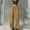 Coffee, variant on Vintage Streetwear Cargo Long Pants for Women, Elastic Drawstring Waist Multi Side Patch Pockets Loose Straight Trousers White S