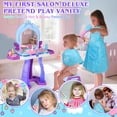 thumbnail image 2 of Juguete de maquillaje Princess Vanity Set FHOZGECY para niños de 3 a 5 años, 2 of 7
