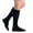 Black, variant on EvoNation Men's Classic Ribbed 15-20 mmHg Compression Socks