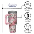 thumbnail image 4 of OBREWU Pioneer Flower Tumbler with Handle and Lid,40oz Pioneer Flower Double Wall Vacuum Insulated Tumbler,Pioneer Flower Cups Gift for Women and Men, 4 of 7