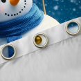 thumbnail image 5 of Feelyou Cartoon Blue Snowman Black Out Curtains, Dreamy Winter Snowflake Curtains Pack of 2 (42x63 Each), Happy New Year Bedroom Curtains, Black Out Curtains Decor, 5 of 7