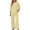 Beige, variant on Lounge Sets for Women 2026 Summer Casual 3/4 Sleeve Shirts Wide Leg Pants Matching Tracksuit Sets Summer Spring Vacation Travel Outfits Fashion Clothing L