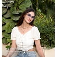 thumbnail image 3 of Gafas de sol clásicas sin montura FEISEDY B2567 con montura metálica para mujer, 3 of 9