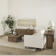 thumbnail image 3 of Grier 65" Medium Brown Solid Wood w/ Cane Console Table, 3 of 6