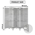 thumbnail image 4 of Fionafurn 6 Panel Room Divider,With 3 Display Shelves Detachable,Folding Privacy Wooden Screen,for Bedroom Living Room Office,White, 4 of 9