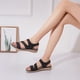 thumbnail image 5 of Sandalias de verano para mujer Sandalias planas sin cordones Zapatos romanos Sandalias informales con punta abierta Wmkox8yii  nm7847, 5 of 9