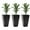 Noir, variante sur Outsunny Ensemble de 3 Pots de Fleurs de Jardin en Plastique Noir, de 71 cm de Hauteur (28 Po).