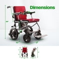 thumbnail image 6 of Culver Mobility -KANO- (only 35lbs) Foldable Electric Wheelchair, Travel Size, User-Friendly - Red, 6 of 9